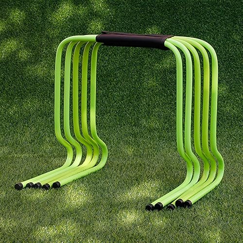 Miniatura 11 de YXXSDP Juego de 5 obstáculos para entrenamiento de velocidad de agilidad, salto de atletas y entrenamiento de velocidad, equipo de fitness