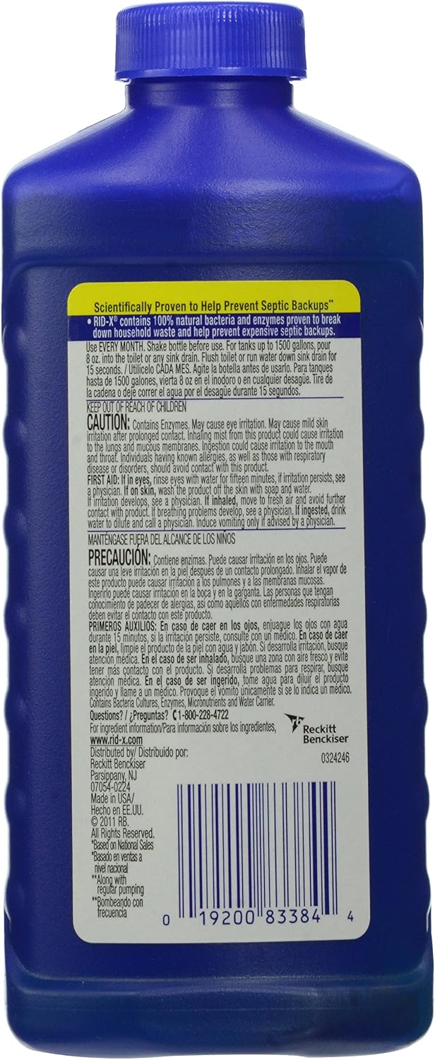 RID-X Septic Tank System Treatment, 8 Ounce