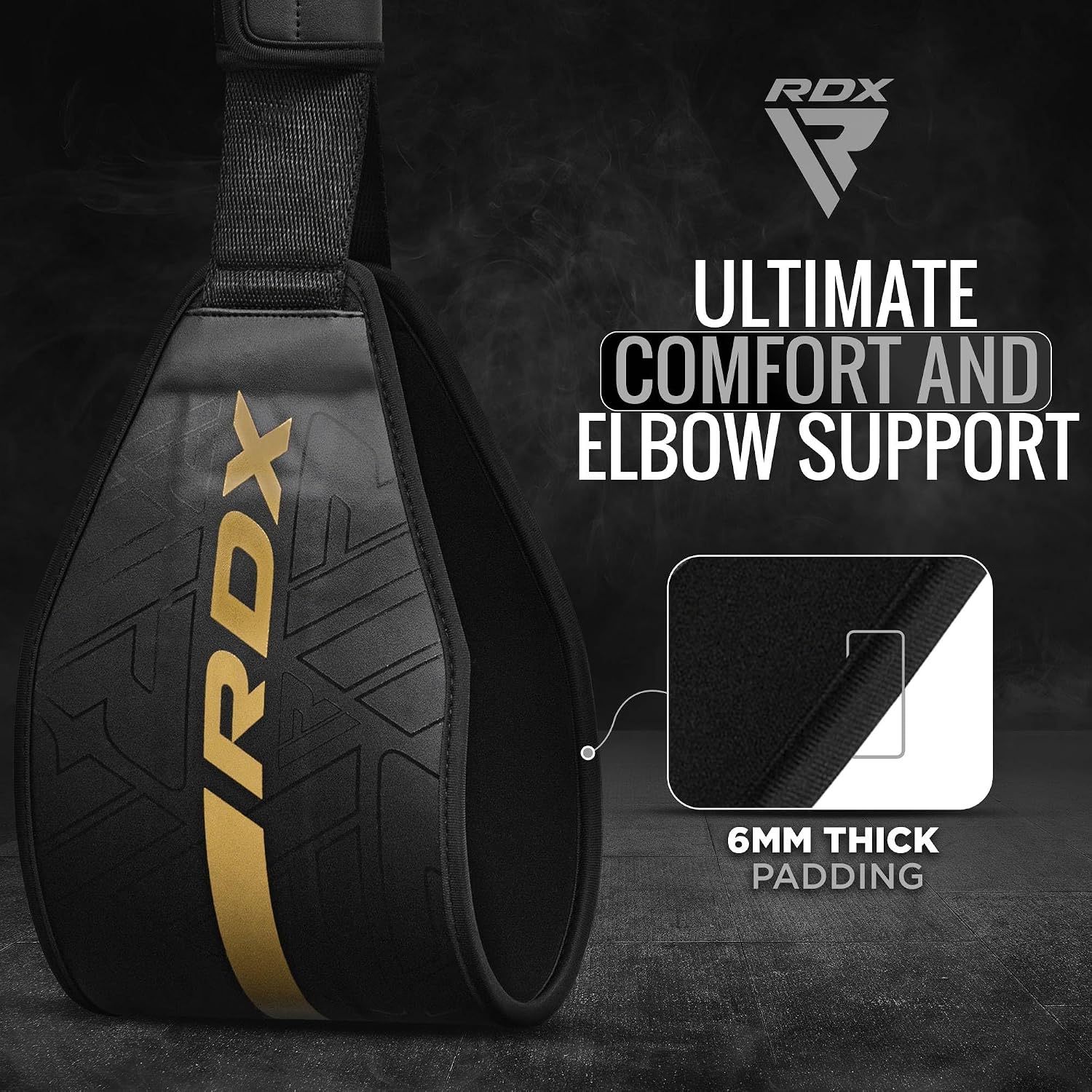 RDX AB Straps for Pull Up Bar Hanging (Pair), Maya Hide Leather, Abdominal Muscle Building Padded Arm Support Slings with D-Ring Strap, Leg Raise Exercise Fitness Workout Strength Training, Men Women image 5