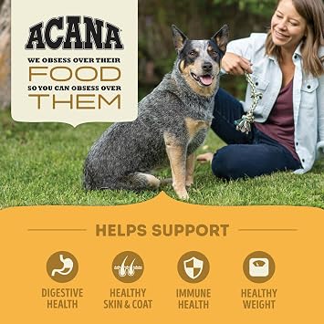 ACANA Grain Free Dry Dog Food Free Run Poultry Recipe 25lb Bag