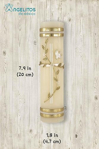 Miniatura 3 de Cruz con Flores Confirmación del Bautismo Masa Vela de Boda Bautizo Padrinos Vela Bautizo Cirio Matrimonio Confirmación