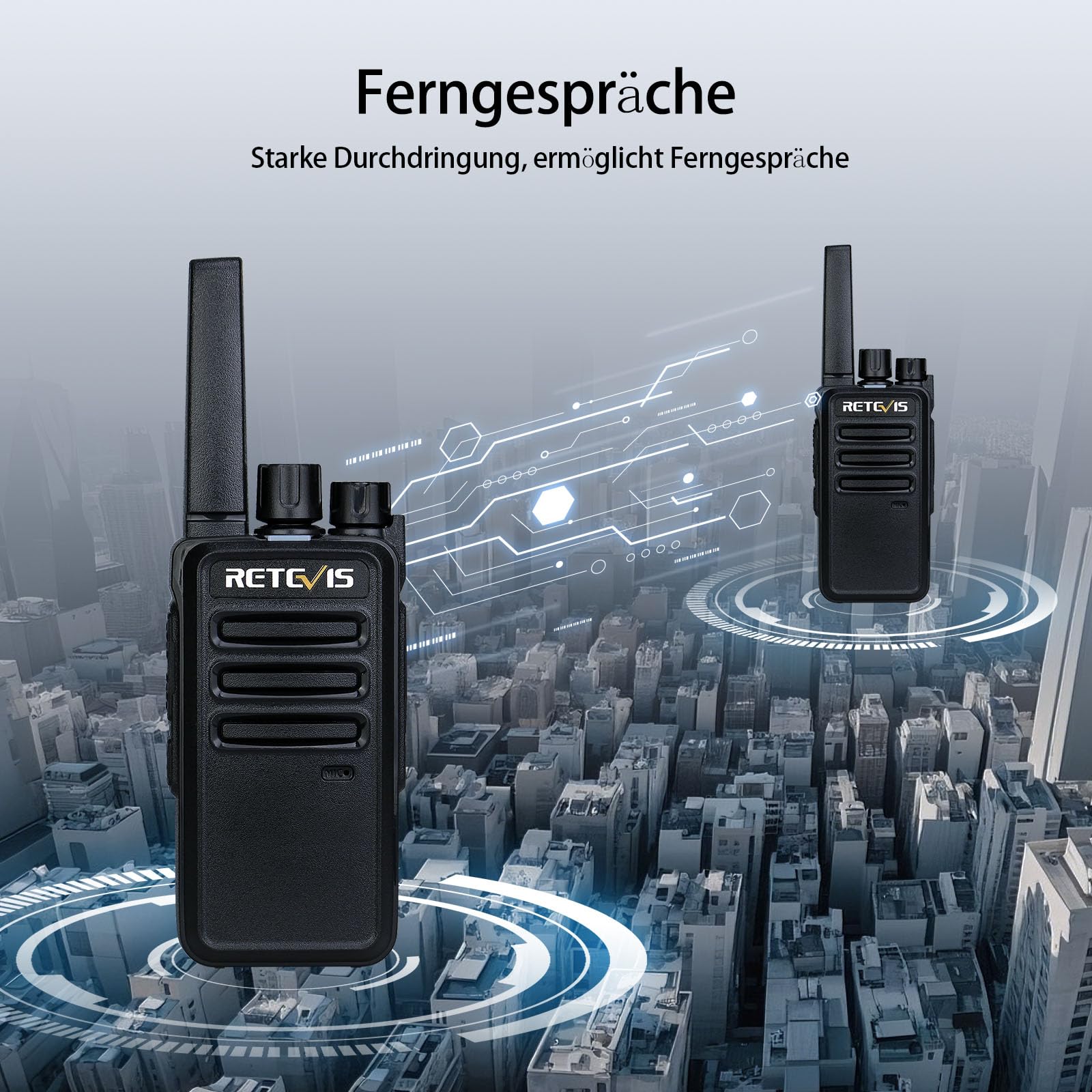 Retevis RT668 Funkgerät, Walkie Talkie Professionell Robustes, Funkgeräte Set Headset, 6 Wege Ladegerät, PMR446, VOX Handfunkgeräte mit Großer Reichweite für Hersteller,Lagerhaus(6 Stück, Schwarz)