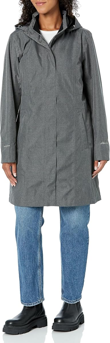 Gabardina impermeable con capucha Girl On The Go para mujer