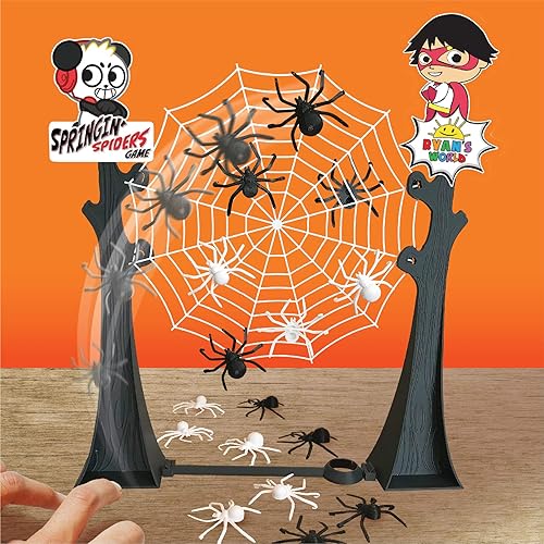 Miniatura 3 de Far Out Toys Ryan's World Springin' Spiders Game | Arañas de primavera en la web antes de que se acabe el tiempo! Realiza trucos geniales | Desafío