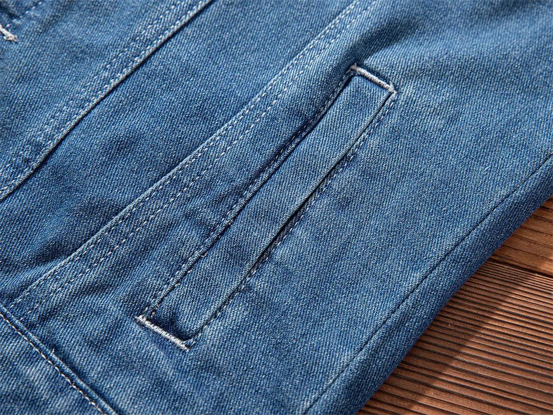 Uomo Strappato Senza Maniche Jeans Giacche Uomo Tasche Gilet Denim Gilet Cowboy Maschio Canotta