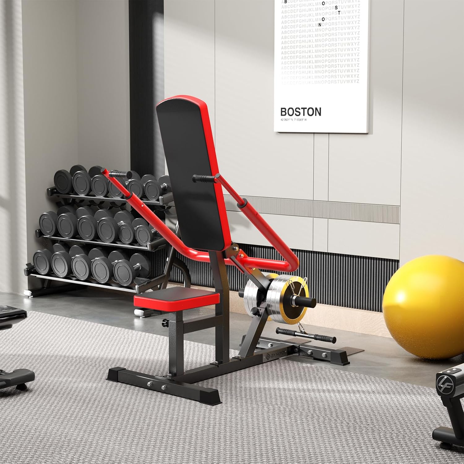 Upgraded 15° Backrest Seated Dip Machine Tricep Bicep, Tricep Bicep Press Down Machine, Triceps Bicep curl Workouts with Cable Bar, Plate Loaded Dip Machine Exercise for Triceps Biceps Chest Training