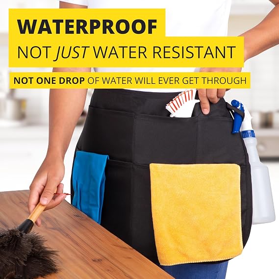 7-Pocket Waterproof Professional Cleaning Apron
