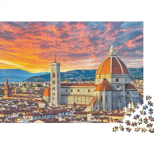 Foto 2 de 8 de Catedral de Florencia 1000 Piezas Rompecabezas Clásicos Edificio Puzzle Inteligencia Juguete Regalo Creativo…