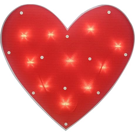 Northlight Valentine's Day Silhouette Window Lights