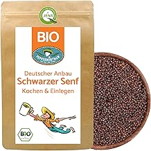 Organic Black Mustard Seeds 250 g – German Cultivation – Seasoning & Mustard Making – Peppermintman