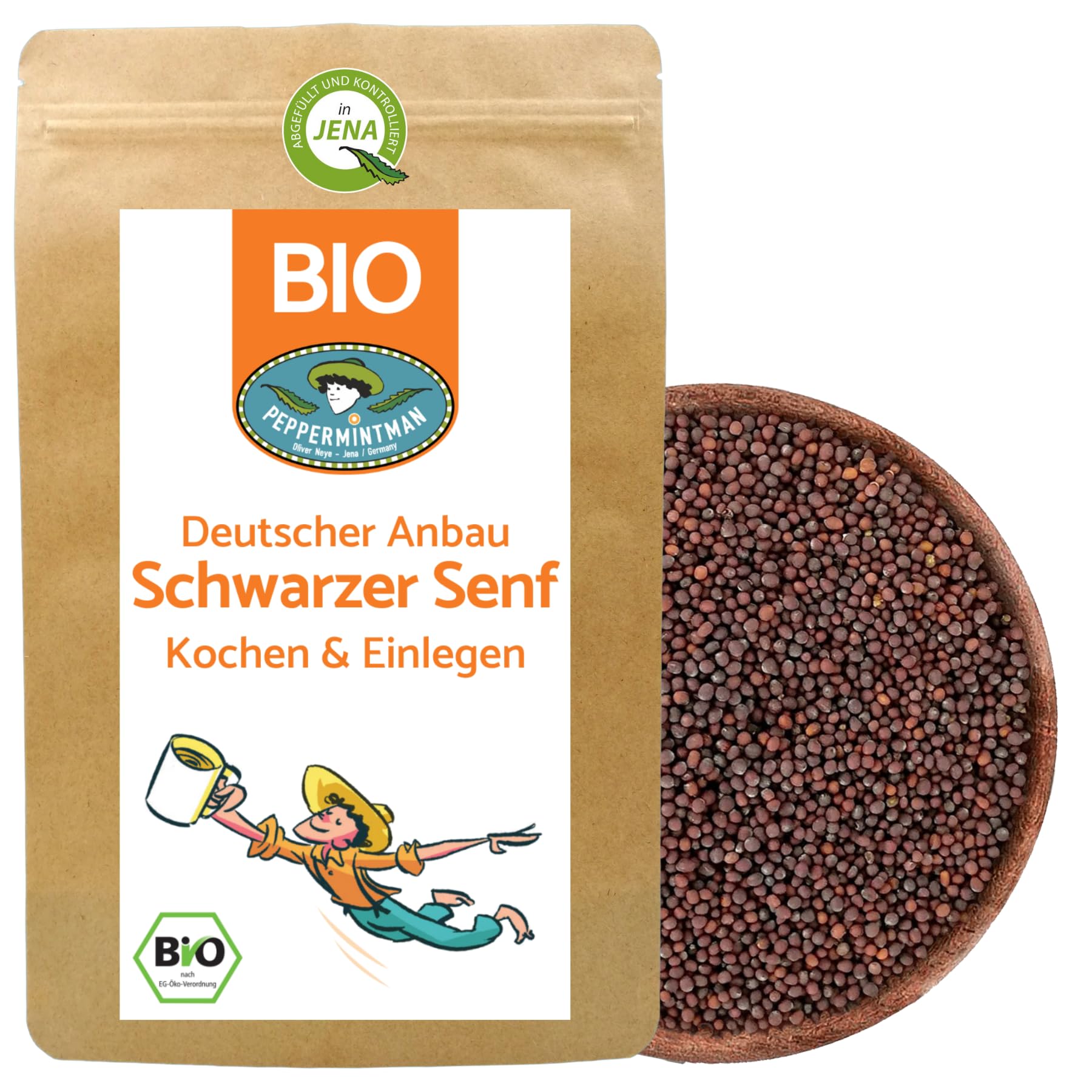 BIO Schwarze Senfkörner 250g - Deutscher Anbau - Würzen & Senf herstellen
