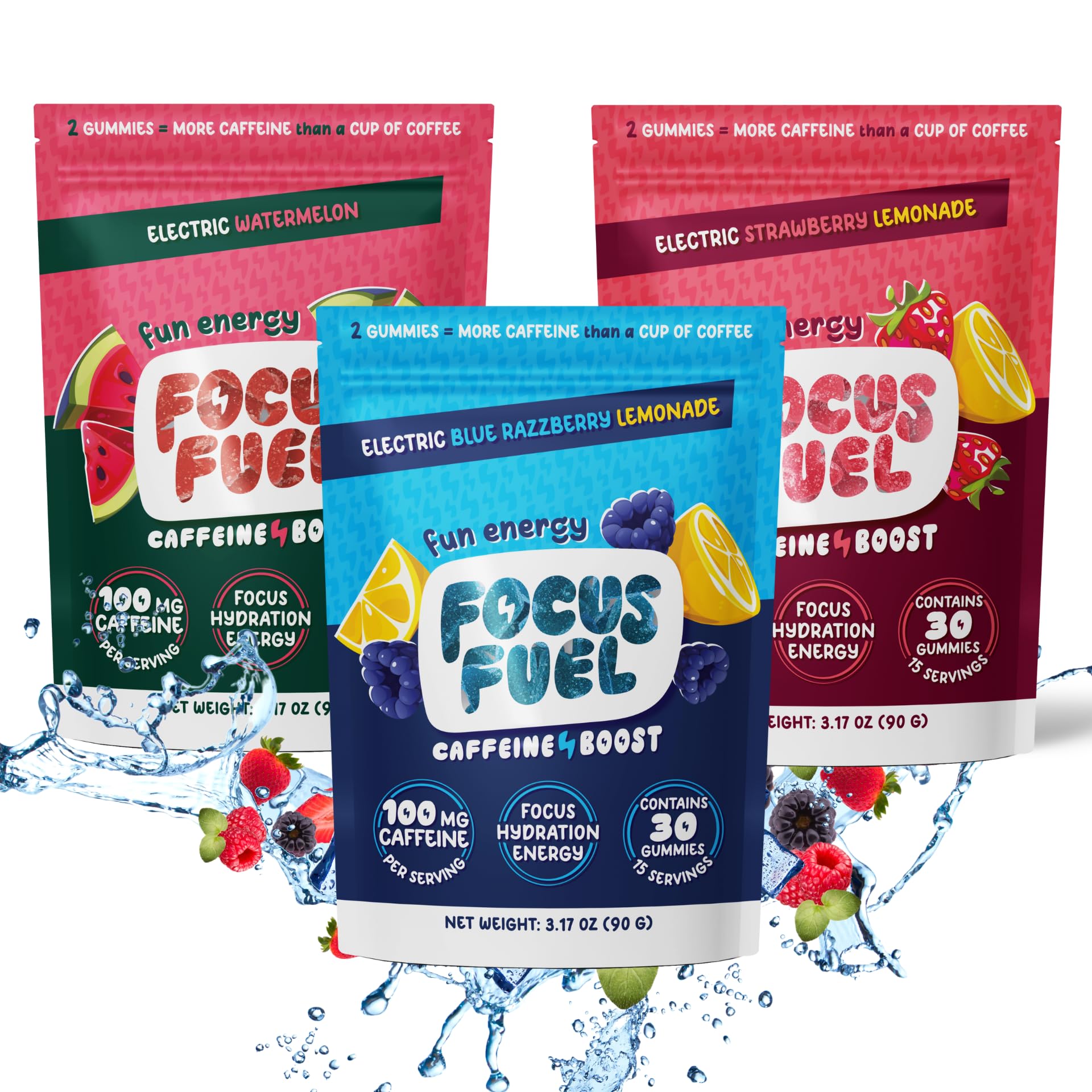 FocusFuel Energy Chews – Watermelon Flavor (15 Servings) – 100mg Caffeine + L-Theanine + B12, Magnesium – All-Natural Energy Boost – No Crash or Jitters — Amazon image 13