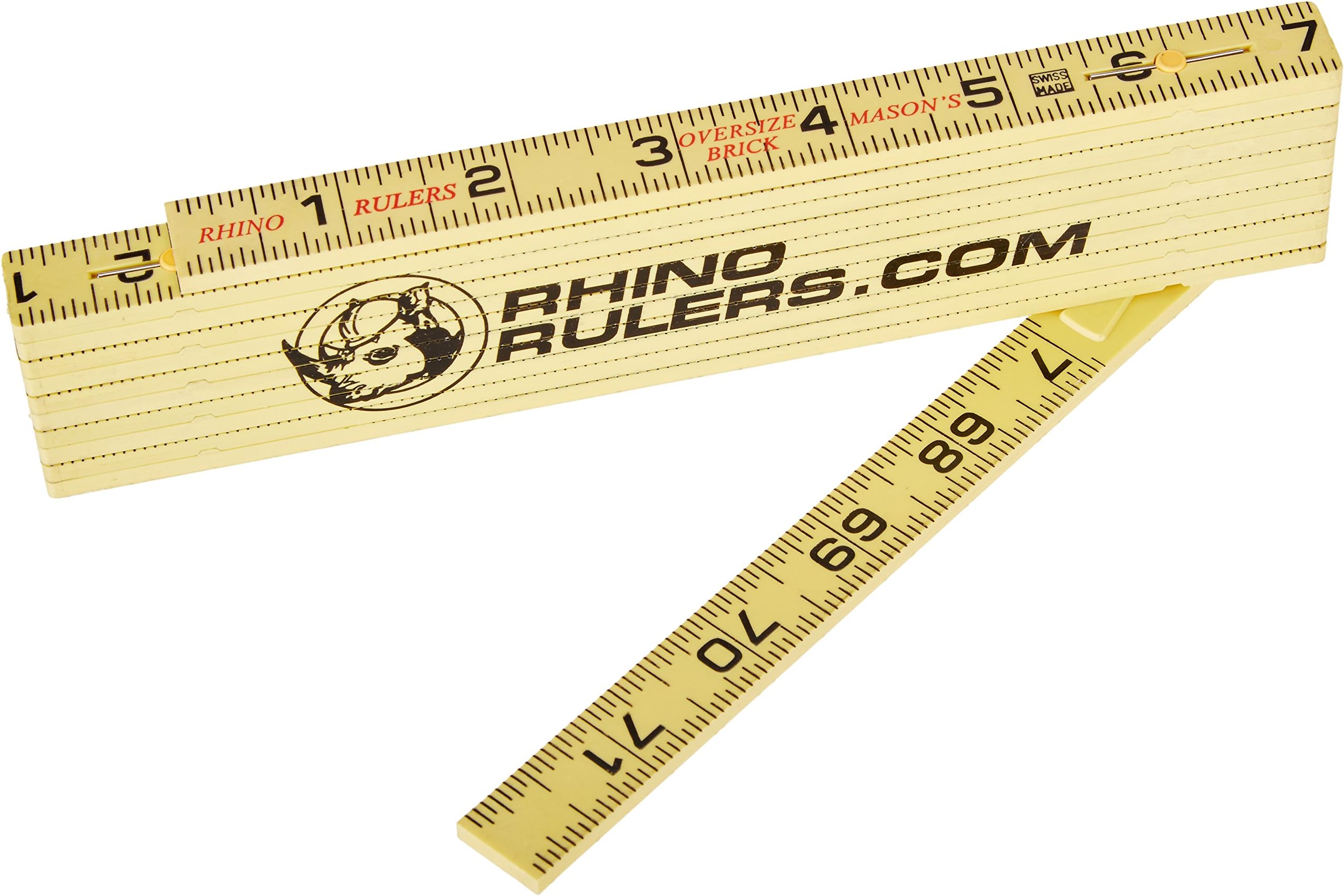 Marshalltown Masonry Ruler 6' Folding Rule Oversized Brick Spacing