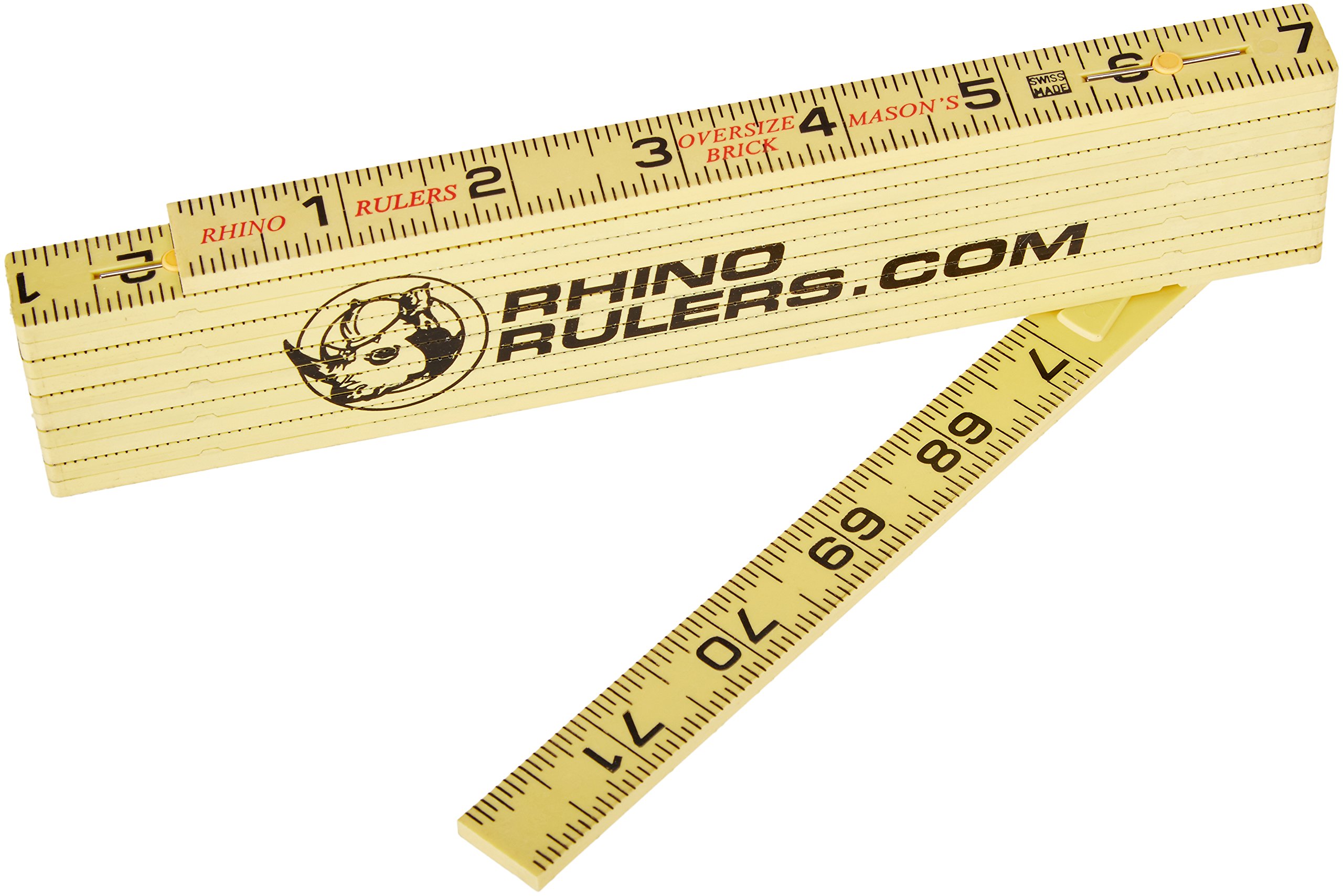 Marshalltown Masonry Ruler 6' Folding Rule Oversized Brick Spacing