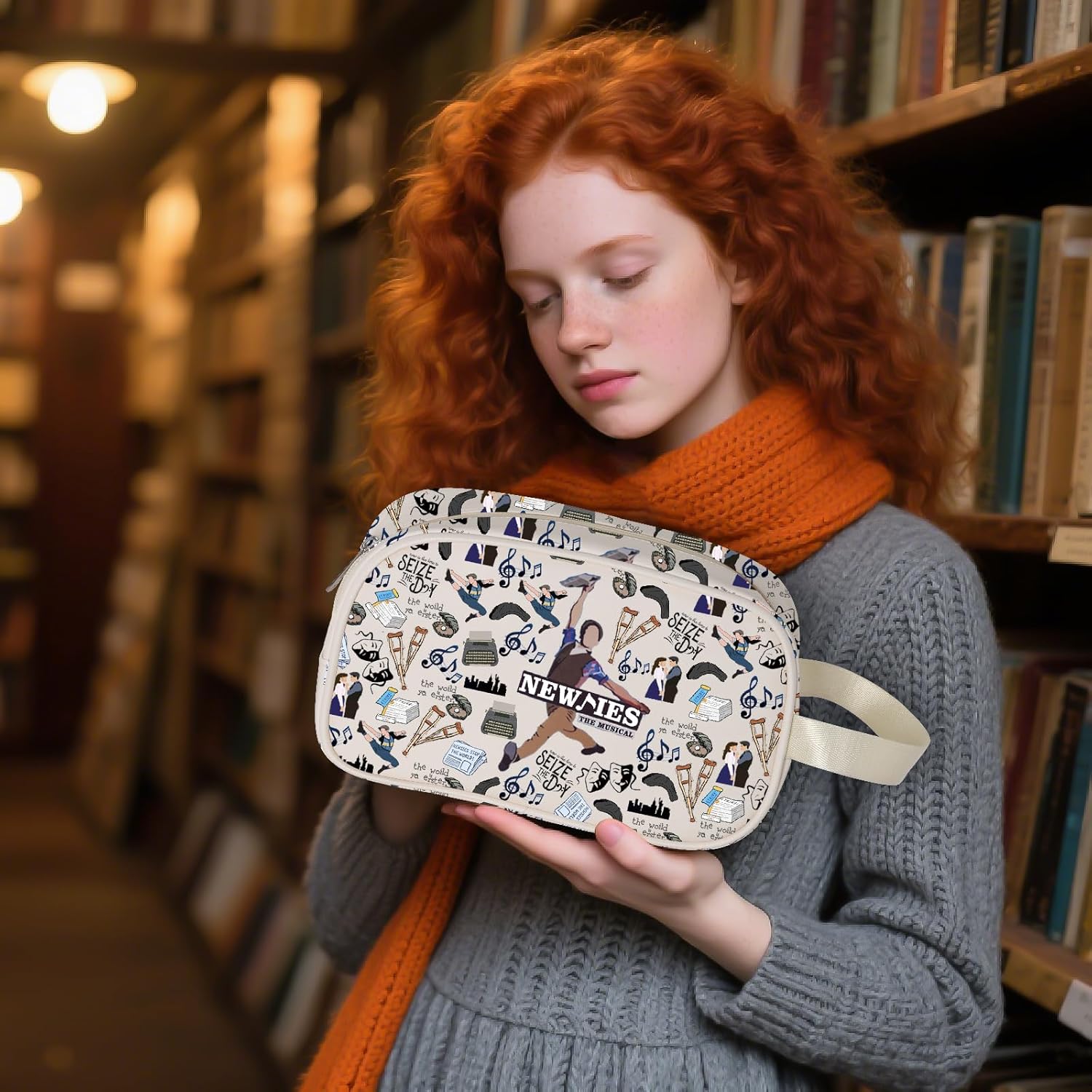 WCGXKO Musical Themed Gift Musical Theatre Zipper Clear Makeup Bag Musical Lover Gift Theatre Merch (NewMusical Cbag) - Image 6