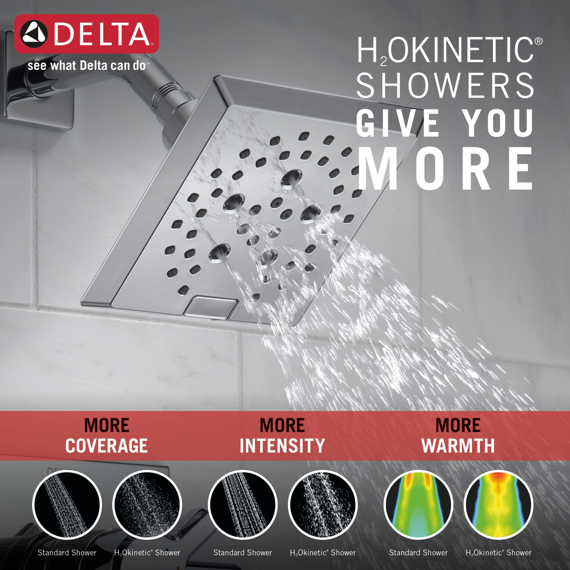 Delta Faucet T11899-PR Schwenkumsteller – Lumicoat Chrom, 2 Anschlüsse, 3 Positionen, Für Duschsysteme