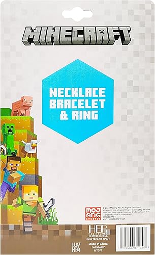 Miniatura 9 de Juego de joyas para niñas de 3 piezas de juguetes de princesa  Juego de joyas con collar de cuentas para niñas  Pulseras y anillos para niñas