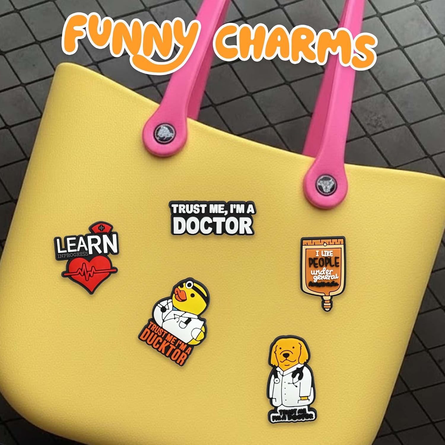 Nurse Shoe Charms Set, 11 PCS Funny Nurse PVC Charms for Clogs and Sandals, Nurse Appreciation Gifts, Nursing Graduation Party Favors image 4