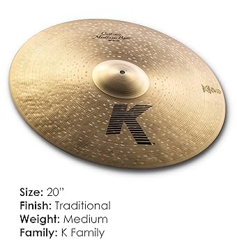 シンバル　K Custom Ride 20NKZL20CUSTOM　CL2020 Amazon.com: Avedis Zildjian Company K Custom Medium Ride
