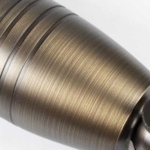 Miniatura 5 de H&A Foco de latón macizo para paisaje, luces de paisaje al aire libre, 12 V, bajo voltaje, con pico de tierra para patio al aire libre (6 paquetes)