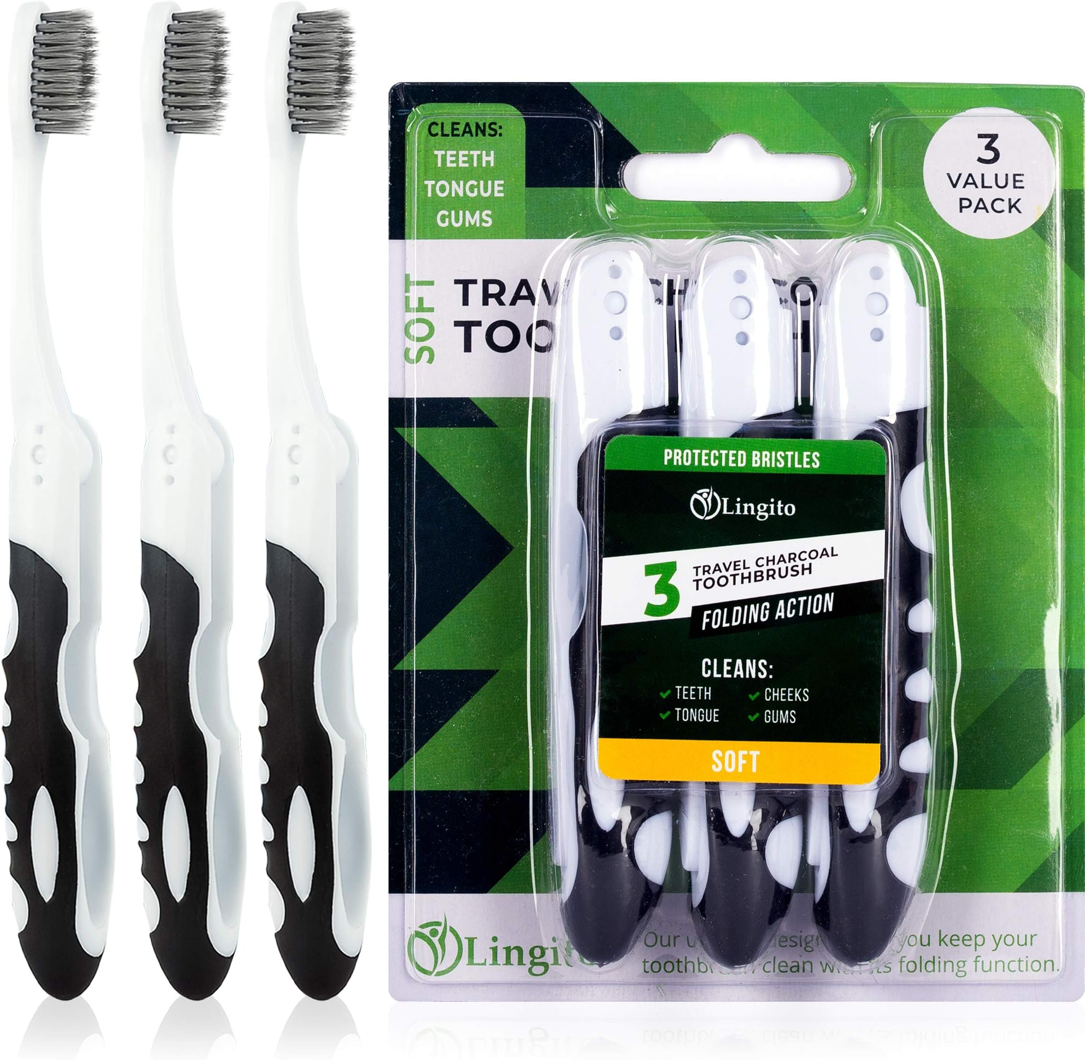 Dr. Fresh Toothbrush on the Go Travel Kit Health & Household