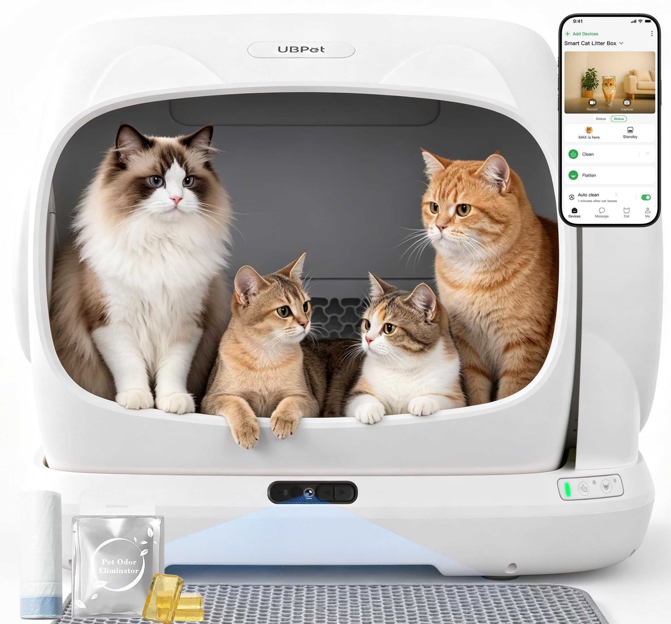 UBPET AI Camera Self Cleaning Cat Litter Box — expert review