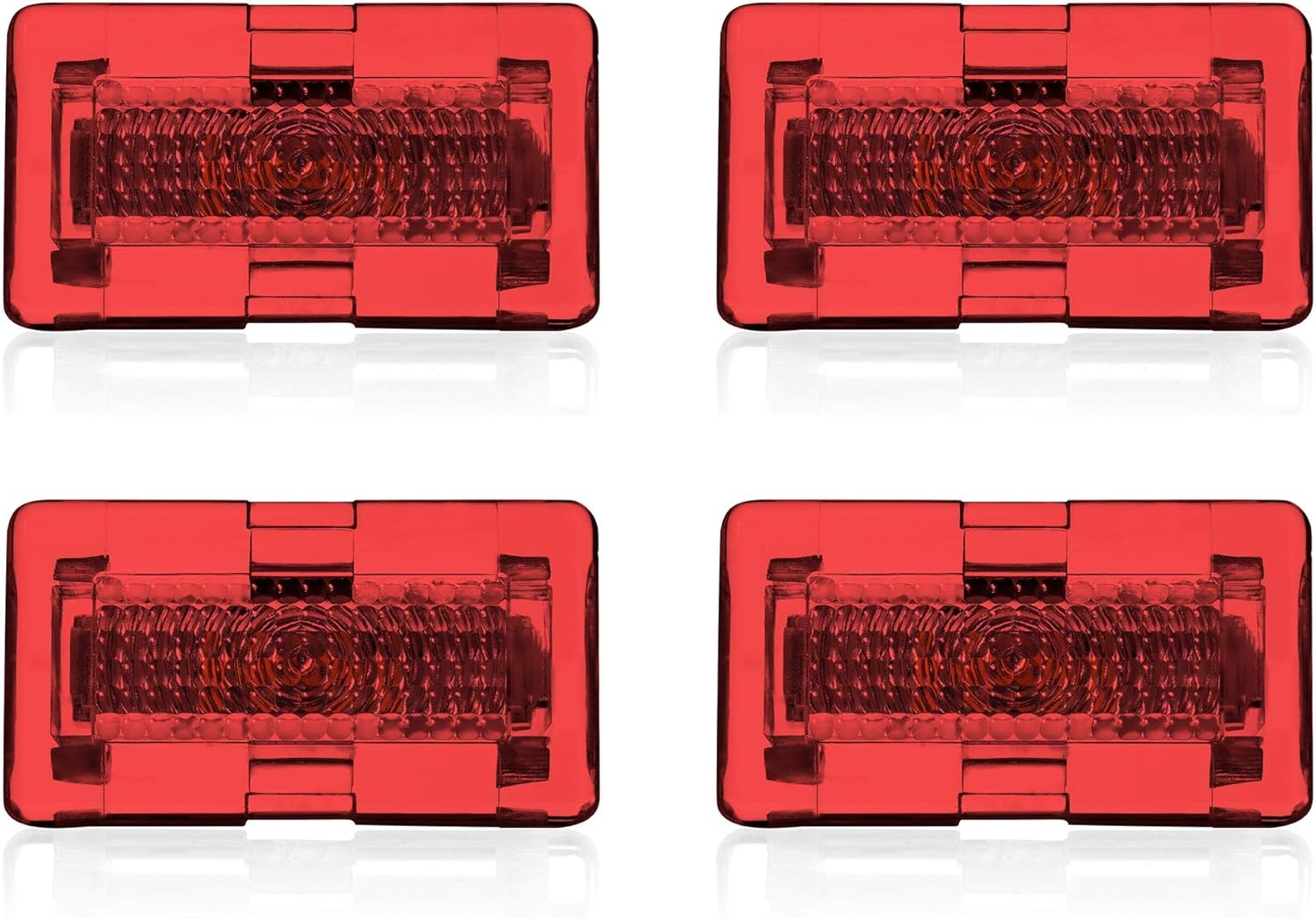 Oznium 4 Pieces Door Upgrade LED Kit for Tesla Model S (except Plaid) with Ultra-Bright Replacement Light Bulbs - LEDs fit Trunk, Frunk, Door Puddle, Foot-Well, etc