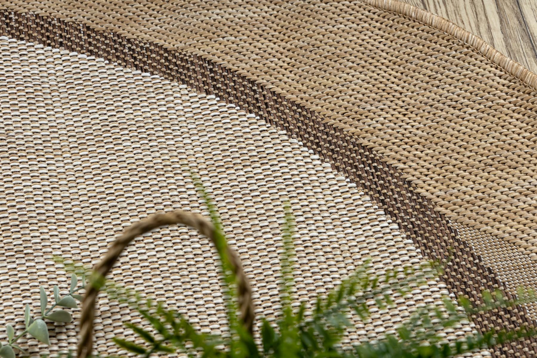 ORGANIC 2123 Tapis sisal naturel / écru intérieur & extérieur 133x190 cm