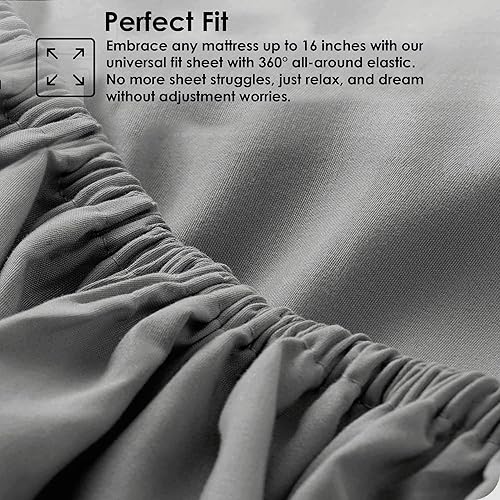 Miniatura 5 de MOONLIGHT20015 Juego de sábanas tamaño individual  3 piezas de microfibra cepillada suave hotel ropa de cama y fundas de almohada  Juego de sábanas