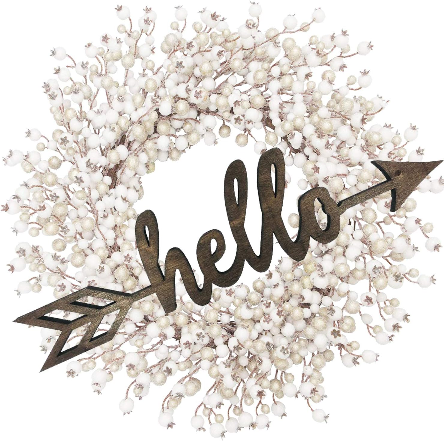 Hello Arrow Wood Sign Home Décor Wall Art Decor Rustic Front Door Unfinished 12" x3"