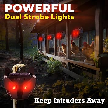 Solar Nocturnal Animal Repeller 4 Pack, Coyote Deterrent for Yard Outdoor