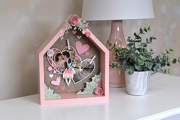 Sizzix Chilson Thinlits staple templates 20pcs 663619 Lovebirds shadow theme box Courtney, multicolor, standard size