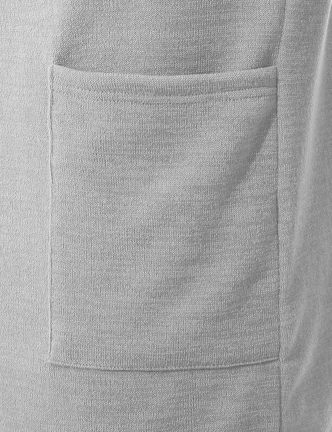 GIVON Mens Hooded Cardigan Ruffle Shawl Collar Drape Cape Overcoat with Pockets & Oversized Hood - Image 4