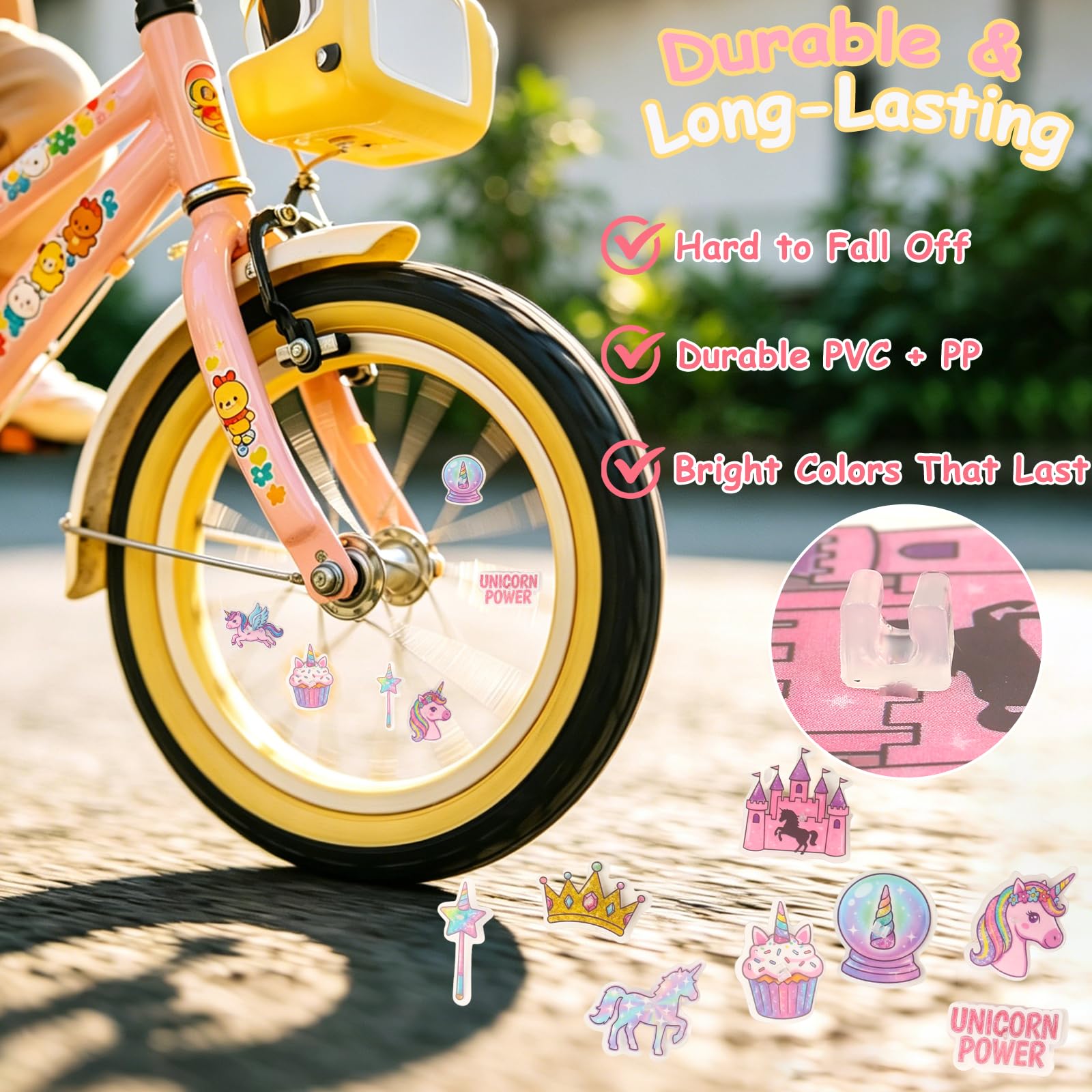 Colorful Bike Spoke Decorations for Kids -2
