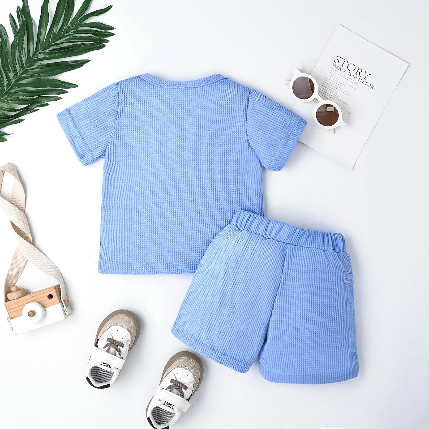 Baby Boy Clothes Toddler Summer Outfits Cute Dinosaur T-Shirt Tops + Casual Pocket Shorts Set 12 Months-4 Years Old