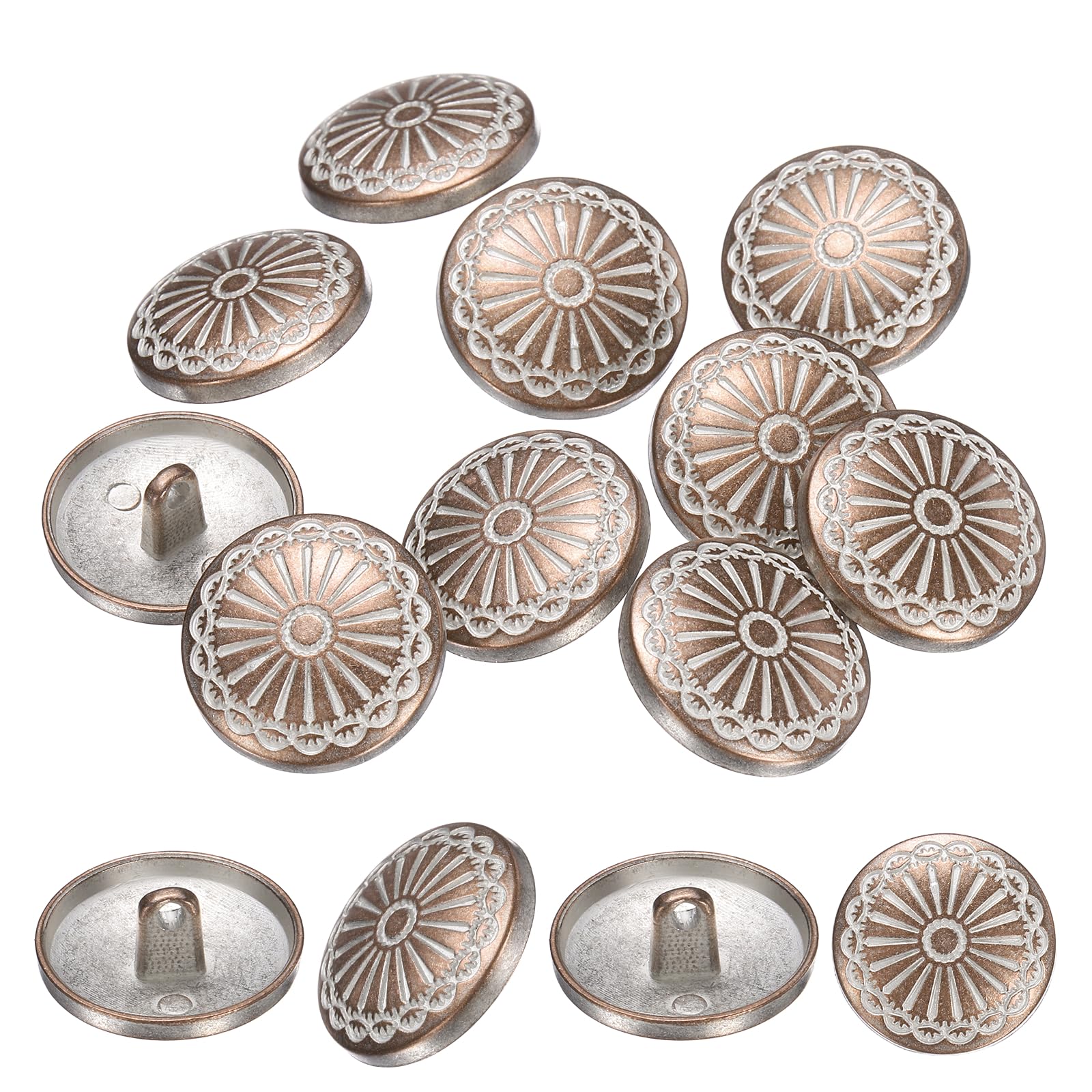 Boutons en métal de rechange robustes contre l'usure des fixations de manteau