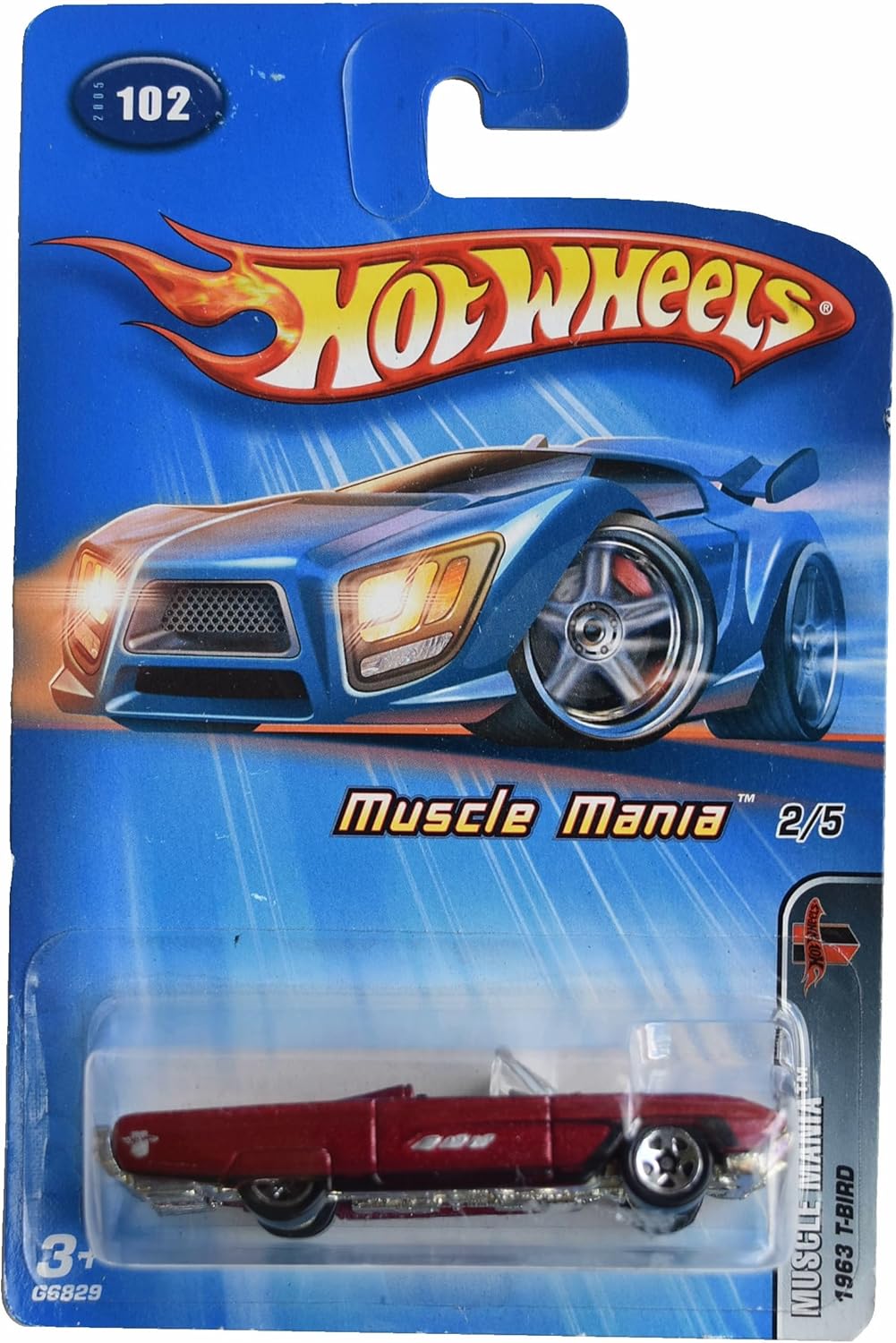 Hot Wheels 1963 Thunderbird, Muscle Mania 2/5 [red] #102