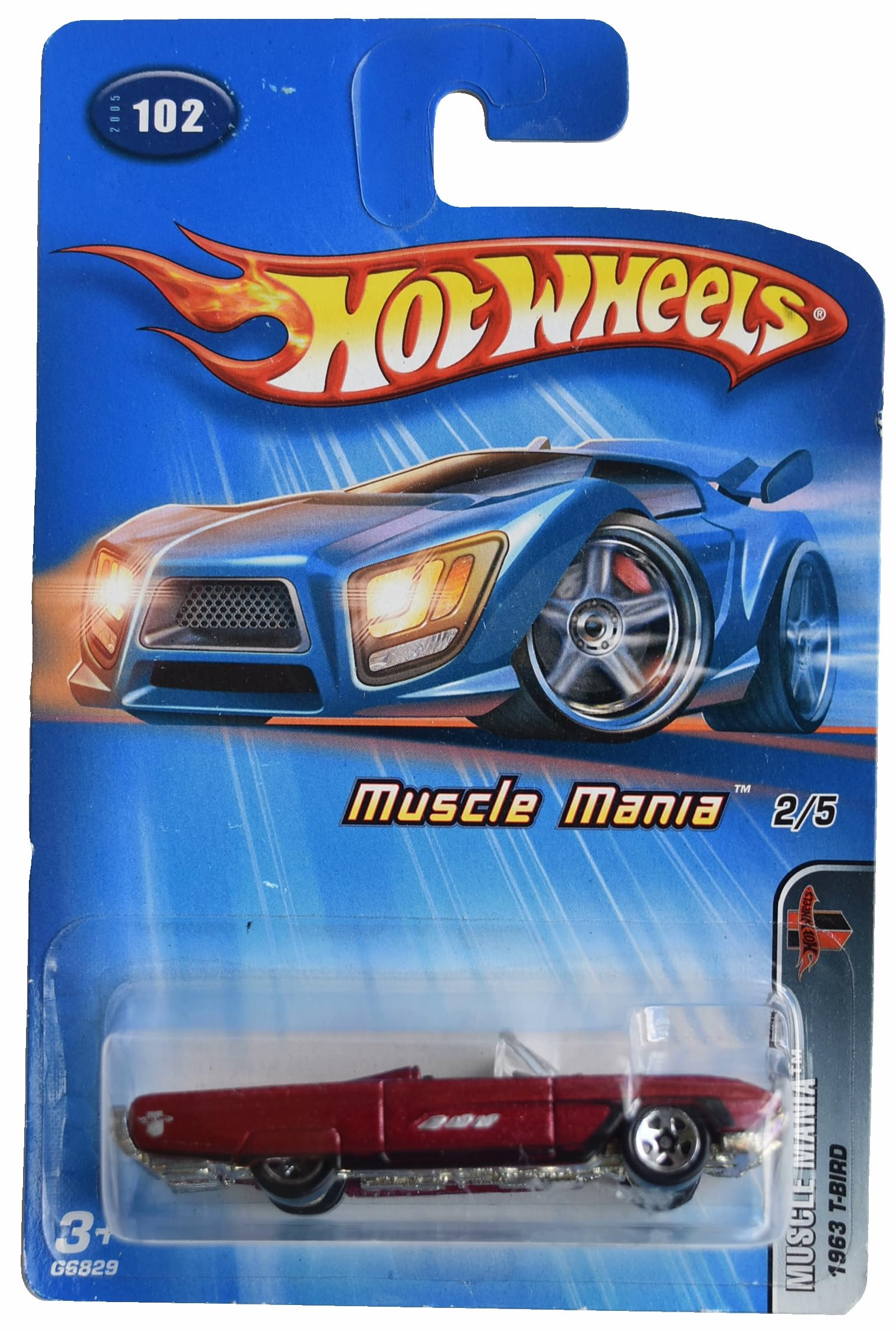 Amazon.com: Hot Wheels 1963 Thunderbird, Muscle Mania 2/5 [red