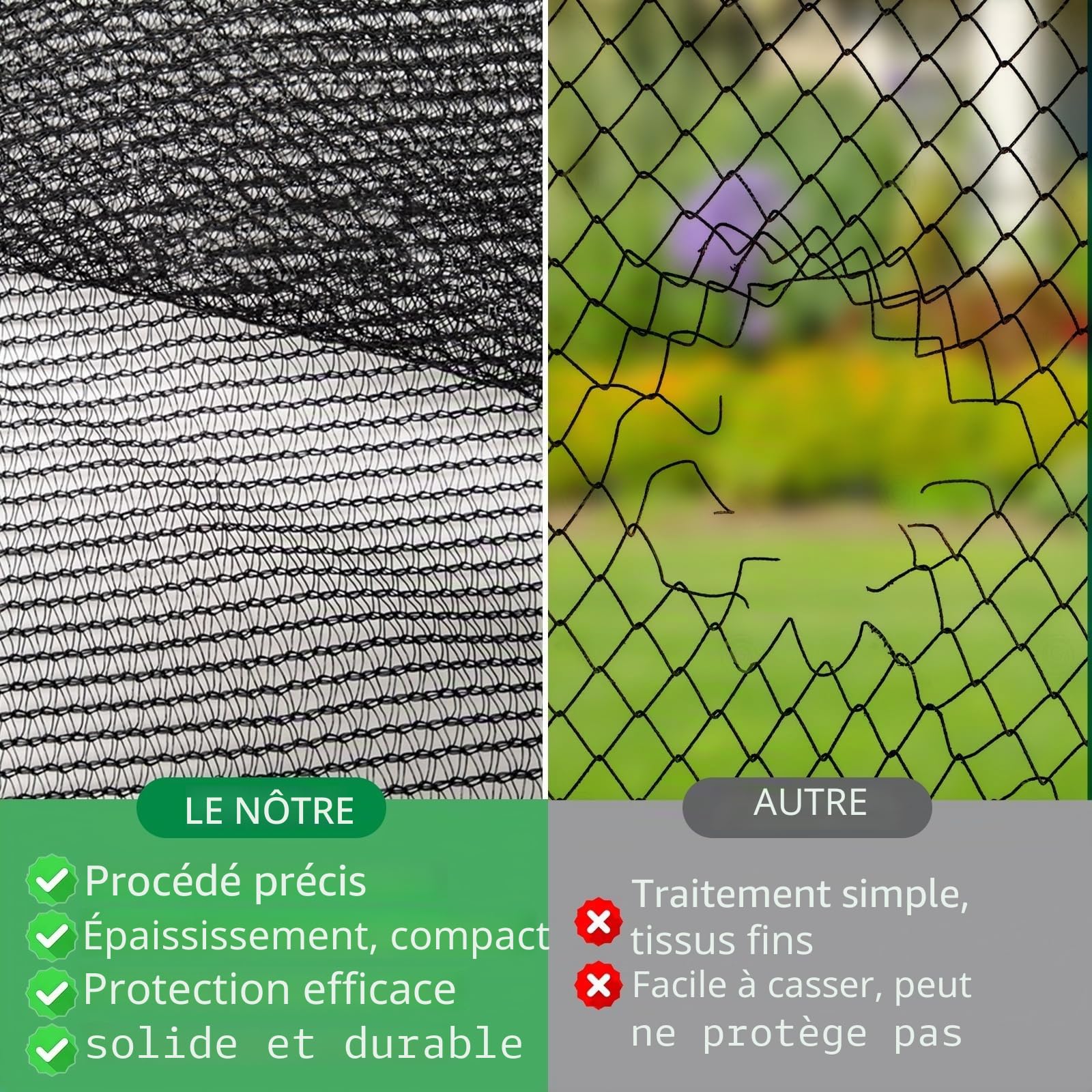 Filet Trampoline 366cm 8 poteaux Accessoires Trampoline Résistant aux UV, Double Fermeture Éclair, Convient à de Nombreuses Occasions，Hauteur 180 cm