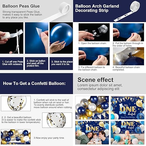 Miniatura 3 de Tegeme Mr. Onederful - Decoración de cumpleaños para niños, suministros para fiesta de primer cumpleaños, primer telón de fondo, fondo de fotografía