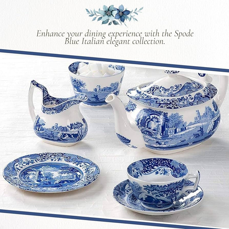 Amazon.com | Spode Blue Italian 8-Inch Salad Dish - Fine