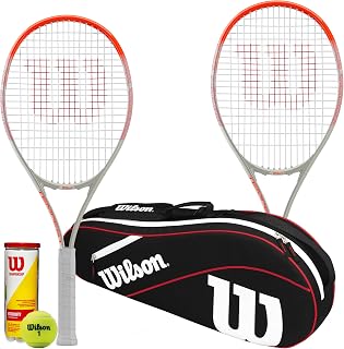 Wilson Tempest 112 Tennis Racket, Carry Bag & 3 Wilson Championship Tennis Balls