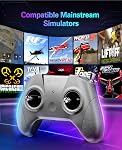 STARDRONE S8 Pro RC Flight Simulator Controller- 8 Channels FPV Drone Games Remote Controller Support Popular System&Platform- Ideal for Beginner Pilots Professional Training Experience,Mode 2 (Grey)