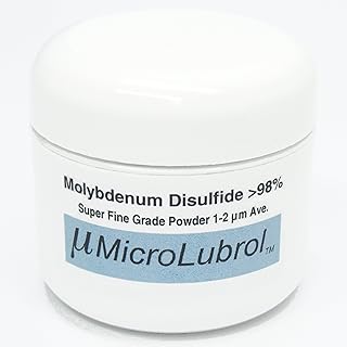 MicroLubrol 1/2 oz Molybdenum DISULFIDE Moly MoS2 Powder 1-2 Micron Best LUBE Grade