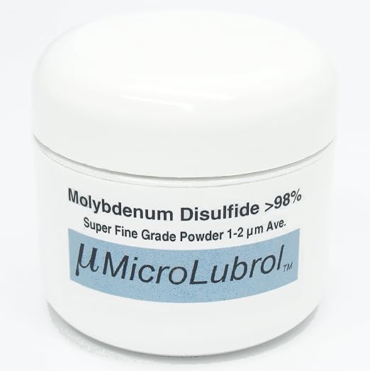 MicroLubrol 1 oz Molybdenum DISULFIDE Moly MoS2 Powder 12 Micron Best LUBE Grade Industrial