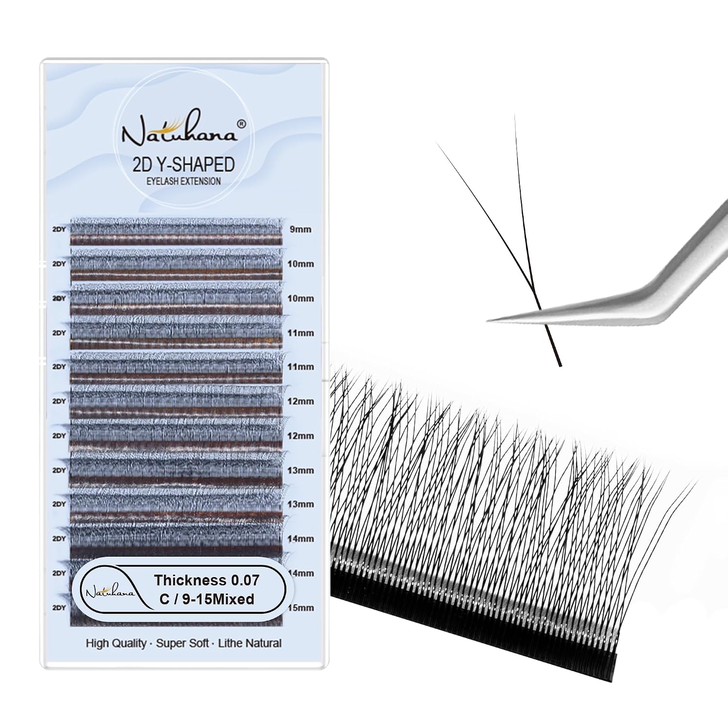 2D Y Shape Lash Extensions - Russian Volume Eyelashes