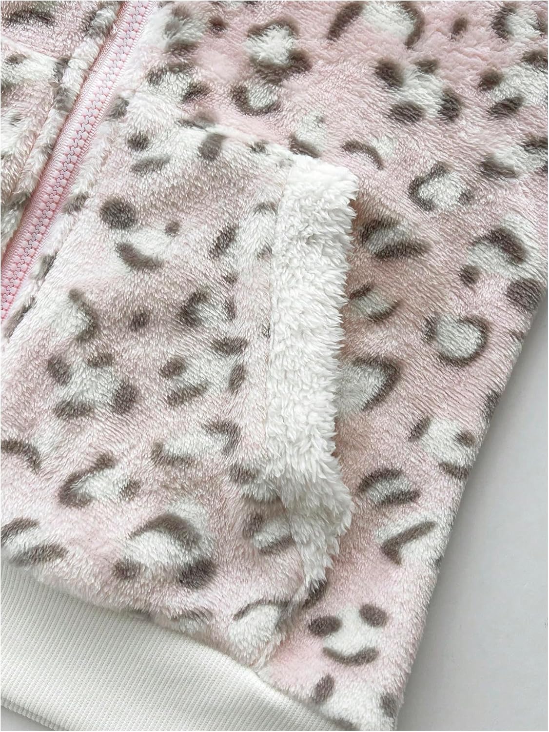 SOLY HUX Leopard Print Zip Up Hoodies for Women Cheetah Fleece Sweatshirts Fitted Jacket Y2K Hoodies for Teen Girls - Image 5