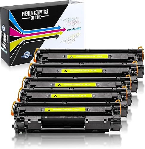 Cartucho de tóner compatible de repuesto para Canon 128  3500B001AA (negro, 5 unidades)