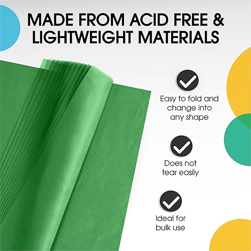 Miniatura 24 de Crown 480 hojas paquete a granel, papel de regalo – resma de papel – 15 x 20 pulgadas Papel de regalo para álbumes de recortes, arte y manualidades