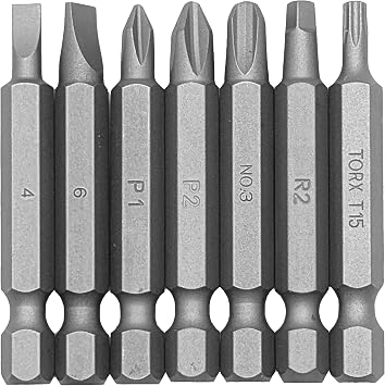 MEGAPRO Replacement Bit Pack - The Original 8-in-1 | 7 Single-Ended bits | 2" Bits | Home Improvement Bits